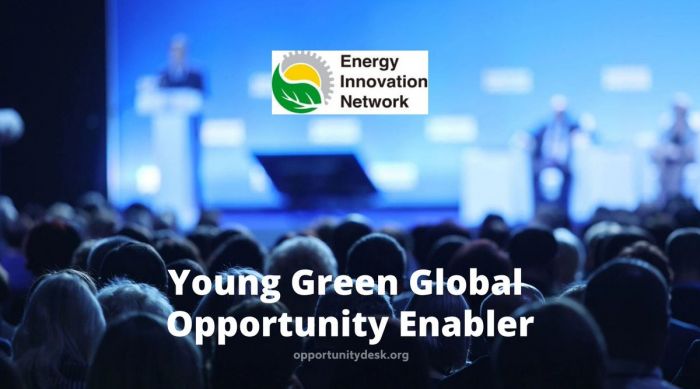 Application Open: Young Global Green Opportunity Enabler - Energy innovation Network